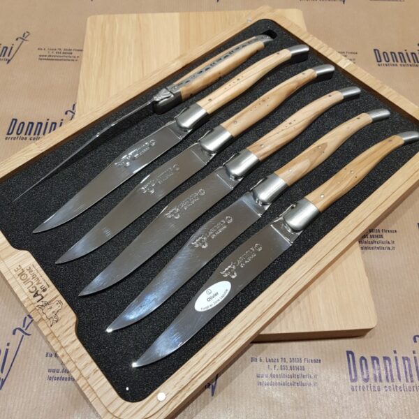 Laguiole en Aubrac servito 6 coltelli tavola