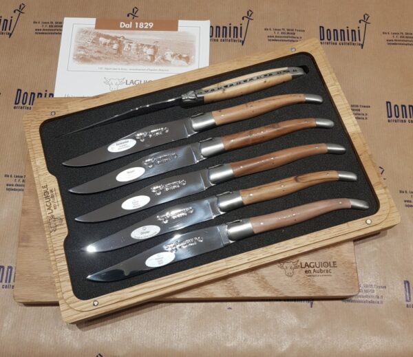 Laguiole en Aubrac servito 6 coltelli tavola