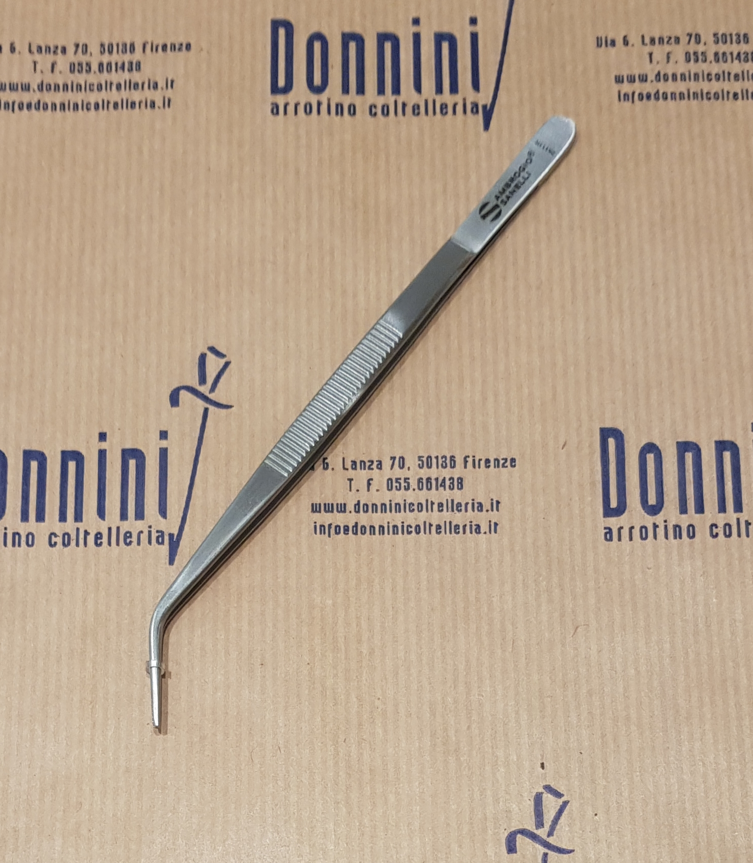 Sanelli Ambrogio pinza piegata 14 cm